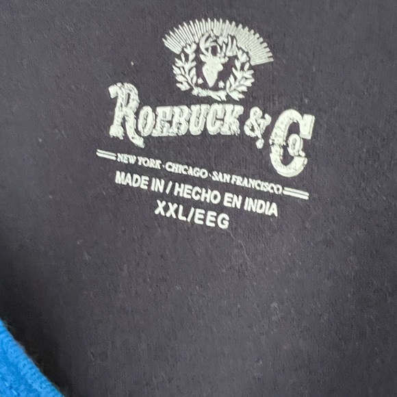 Roebuck & Co. Men’s Blue Brooklyn Bridge Print 100% Cotton Tank Top Size XXL - Picture 3 of 4